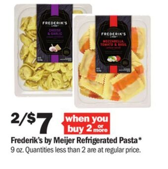 Meijer Frederik's by meijer refrigerated pasta offer