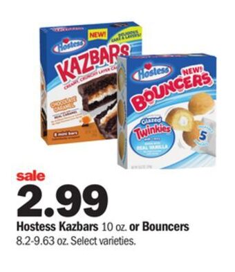 Meijer Hostess kazbars 10 oz. or bouncers 8.2-9.63 oz offer