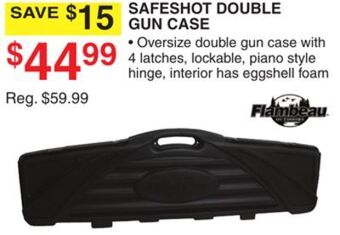 Dunham's Sports Flambeau safeshot double gun case offer
