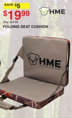 Dunham's Sports Hme folding seat cushion offer