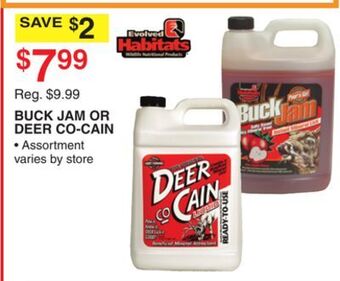 Dunham's Sports Buck jam or deer co-cain offer