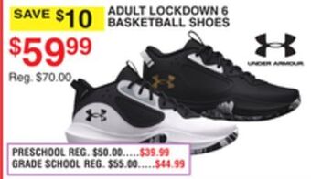 Dunham's Sports Under armour adult lockdown 6 basketball shoes offer