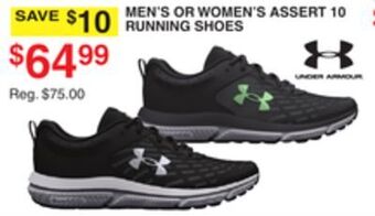 Dunham's Sports Under armour men's or women's assert 10 running shoes offer