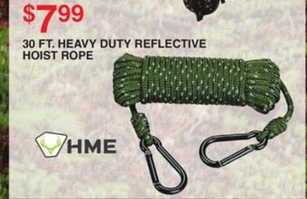 Dunham's Sports Hme 30 ft. heavy duty reflective hoist rope offer