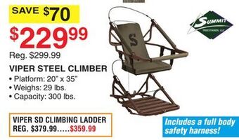 Dunham's Sports Summit viper steel climber offer