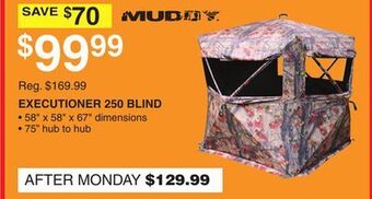 Dunham's Sports Muddy executioner 250 blind offer