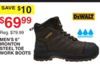 Dunham's Sports Dewalt men's 6 ironton steel toe work boots offer