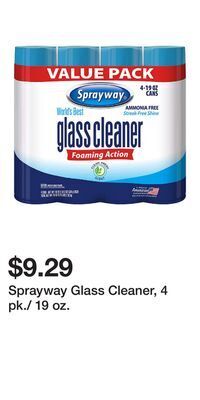 BJ’s Sprayway glass cleaner, 4 pk./ 19 oz offer
