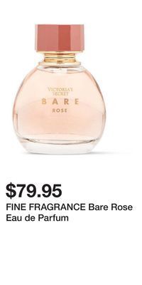 Victoria's Secret Fine fragrance bare rose eau de parfum offer