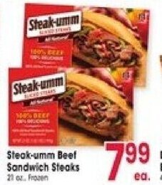 Jewel-Osco Steak-umm Beef Sandwich Steaks offer