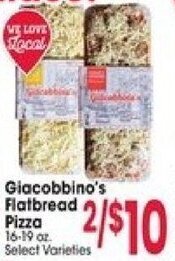 Jewel-Osco Giacobbino's Flatbread Pizza 16-19 oz offer