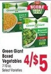 Jewel-Osco Green Giant Boxed Vegetables offer