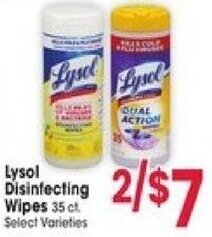 Jewel-Osco Lysol Disinfecting Wipes offer