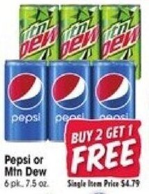 Jewel-Osco Pepsi or Min Dew offer