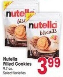 Jewel-Osco Nutella Filled Cookies offer