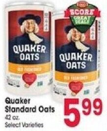 Jewel-Osco Quaker Standard Oats offer