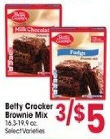 Jewel-Osco Betty Crocker Brownie Mix offer