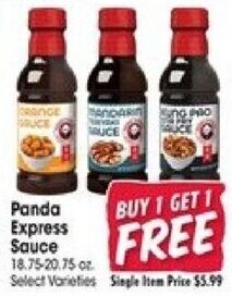 Jewel-Osco Panda Express Sauce offer