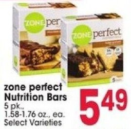 Jewel-Osco zone perfect Nutrition Bars offer