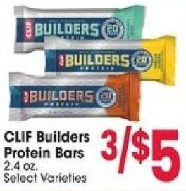 Jewel-Osco CLIF Builders Protein Bars offer