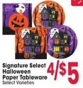 Jewel-Osco Signature Select Halloween Paper Tableware offer