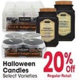 Jewel-Osco Halloween Candles offer