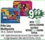 Jewel-Osco Frito Lay Multipacks 18 ct. offer