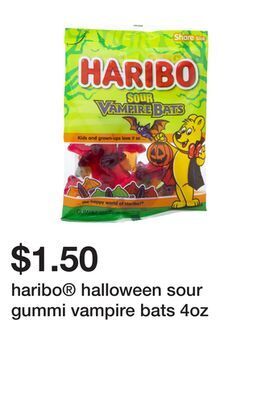 Five Below Haribo halloween sour gummi vampire bats 4oz offer
