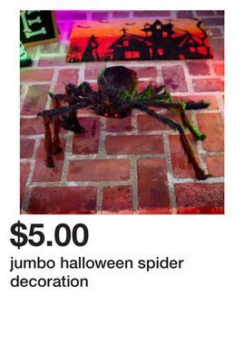Five Below Jumbo halloween spider decoration offer