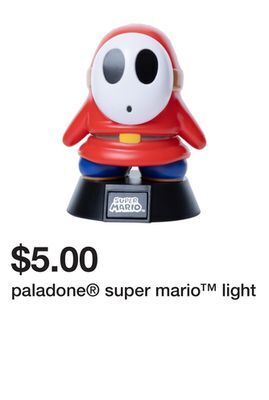 Five Below Paladone super mario light offer