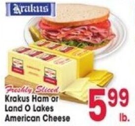 Jewel-Osco Krakus Ham or Land O Lakes American Cheese offer