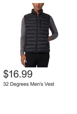Costco 32 degrees men's vest offer
