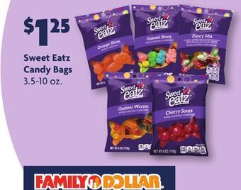 Family Dollar Sweet eatz candy bags offer
