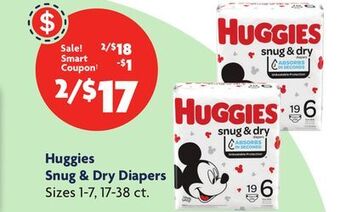 Family Dollar Huggies snug & dry diapers offer