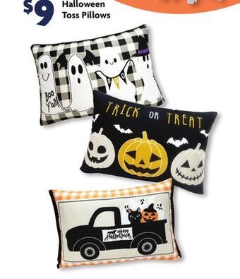 Family Dollar Halloween toss pillows offer