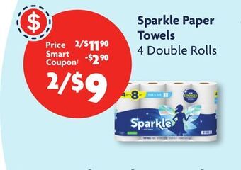 Family Dollar Sparkle paper towels offer