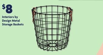 Family Dollar Interiors by design metal storage baskets offer