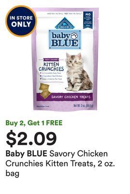 Petco Savory chicken crunchies kitten treats, 2 oz. bag offer