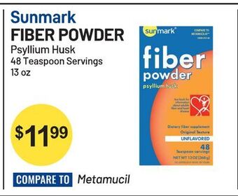 Health Mart Sunmark fiber powder offer