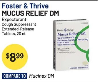 Health Mart Foster & thrive mucus relief dm offer