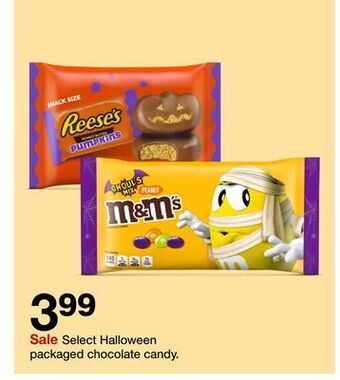 Target Select halloween packaged chocolate candy offer