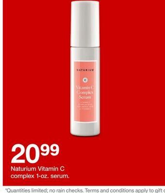Target Naturium vitamin c complex offer