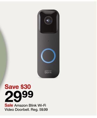 Target Amazon blink wi-fi video doorbell offer