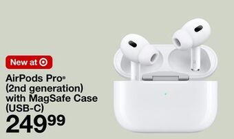 Target Airpods pro 2nd generation) with magsafe case (usb-c) offer