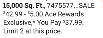Ace Hardware Ace winterizer offer
