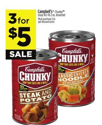 Dollar General Campbell's chunky soup offer