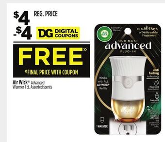 Dollar General Air wick advanced warmer offer