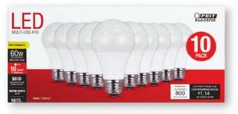 Ace Hardware Feit electric 10-pk. 9.5w led bulbs offer