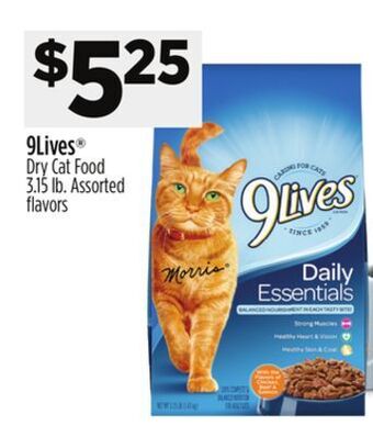 Dollar General 9lives dry cat food offer