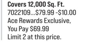 Ace Hardware Scotts 4m turf builder winterguard fall weed & feed offer
